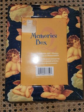 Vintage 90s Celestial Raphaels Cherubs And Stars Memories Photo Box Whimsigoth